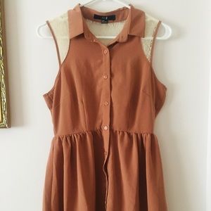 Forever 21 Rose Dawn Chiffon Like Dress